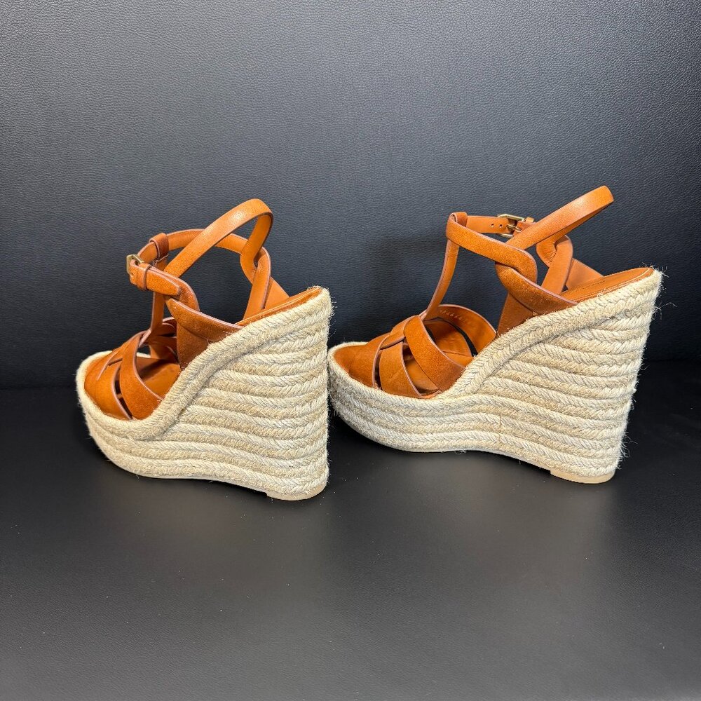 YSL Tribute Ambra Leather Espadrille - Size 38 - Picture 7 of 13